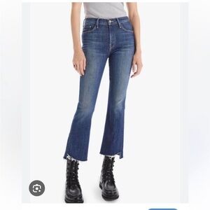 Mother The Insider Crop Step Fray Jeans Girl Crush